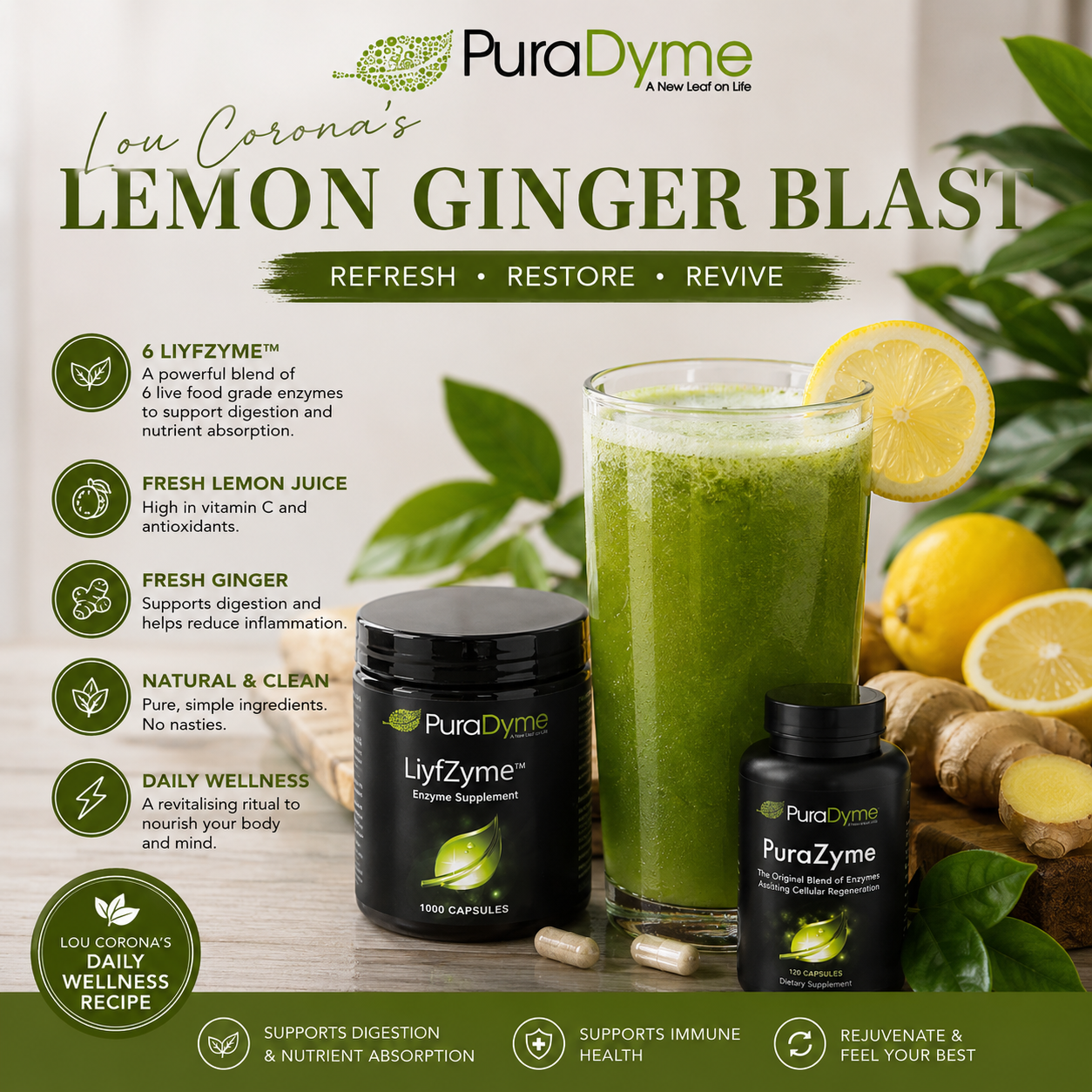 Lemon Ginger Blast Recipe