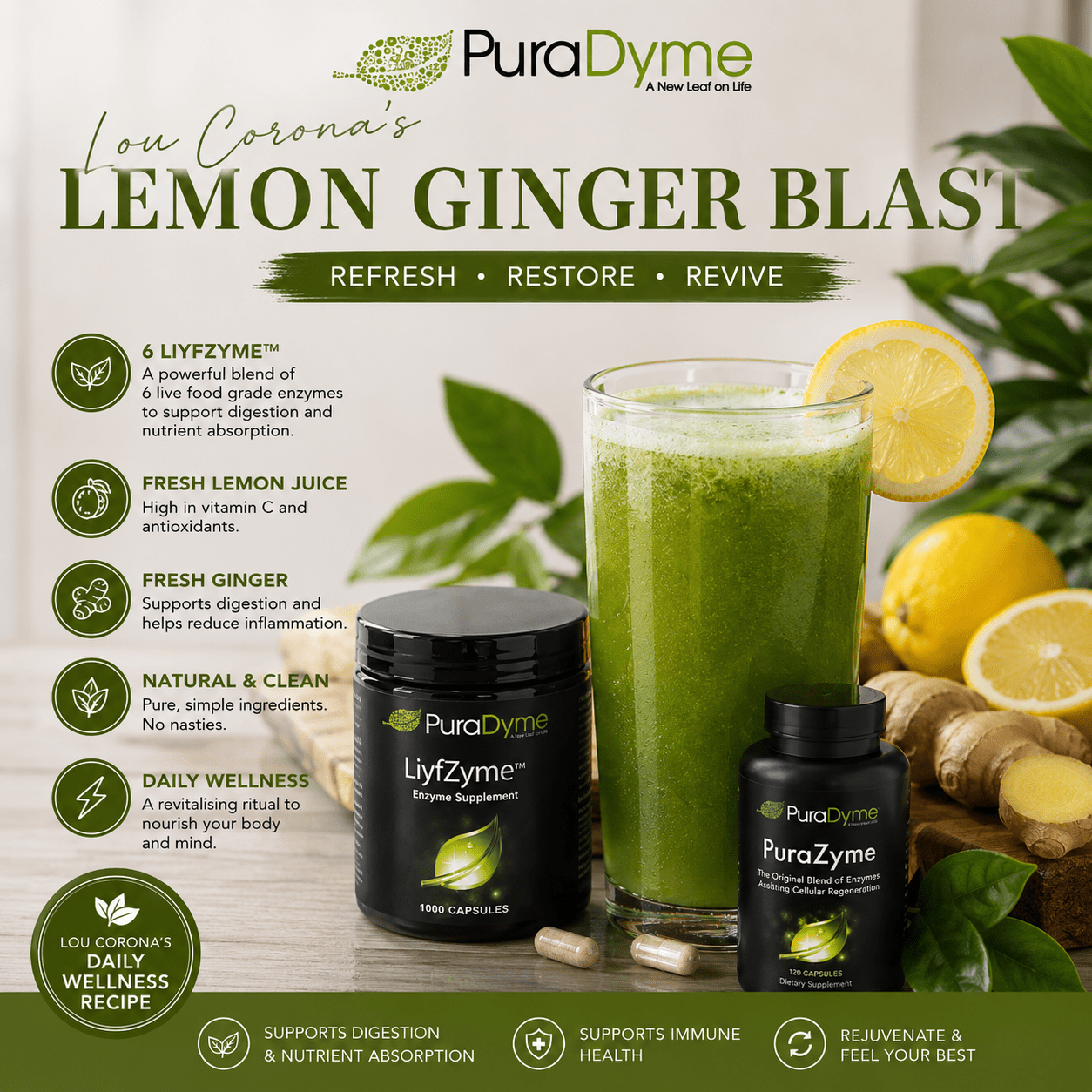 Lemon Ginger Blast Recipe