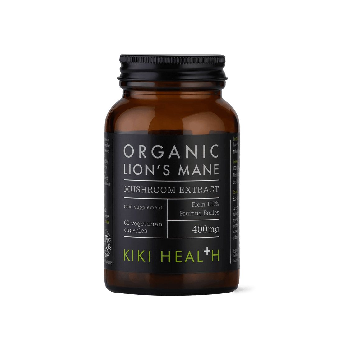 Lion's Mane Extract, Organic - 60 Vegicaps - PuraDymeUK