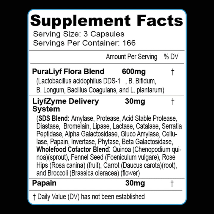 PURALIYF - ENZYME ENHANCED PROBIOTICS - PuraDymeUK